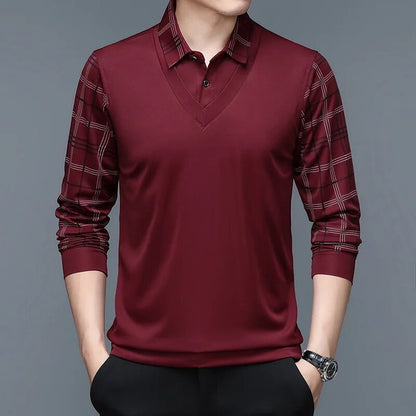 Adrián® | Elegant long-sleeved polo shirt