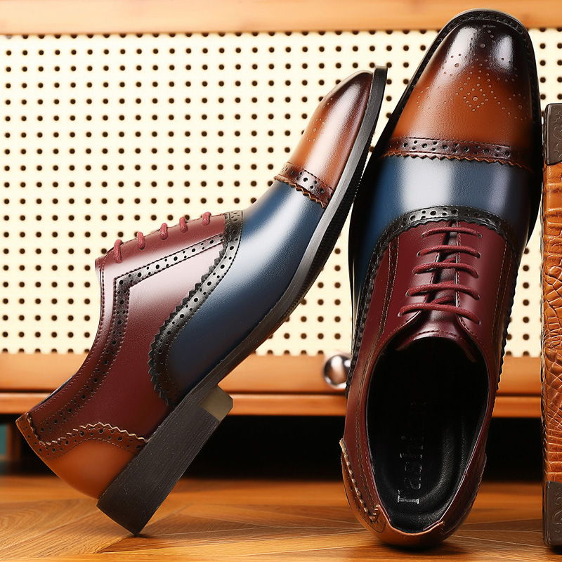 Andrés® | Kensington Leather Brogue Dress Shoes