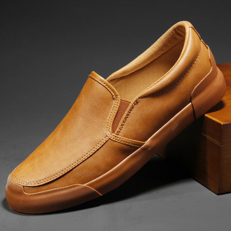 Emmet® | Leather Slip-On Sneakers