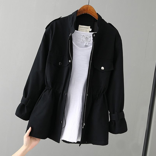 Enzo® | Heather Cinched Jacket