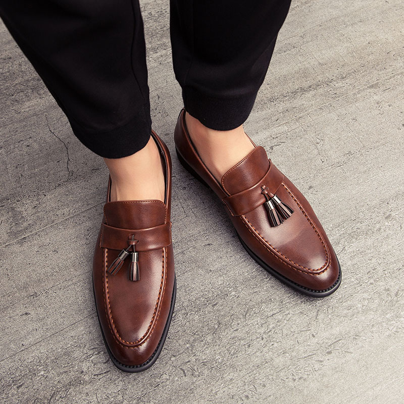 Dennis® | Leather Tassel Loafers