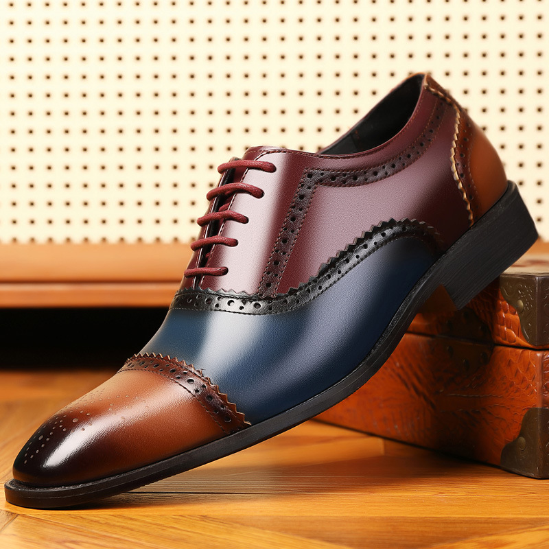 Andrés® | Kensington Leather Brogue Dress Shoes