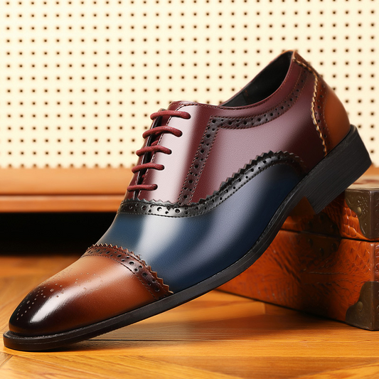Andrés® | Kensington Leather Brogue Dress Shoes