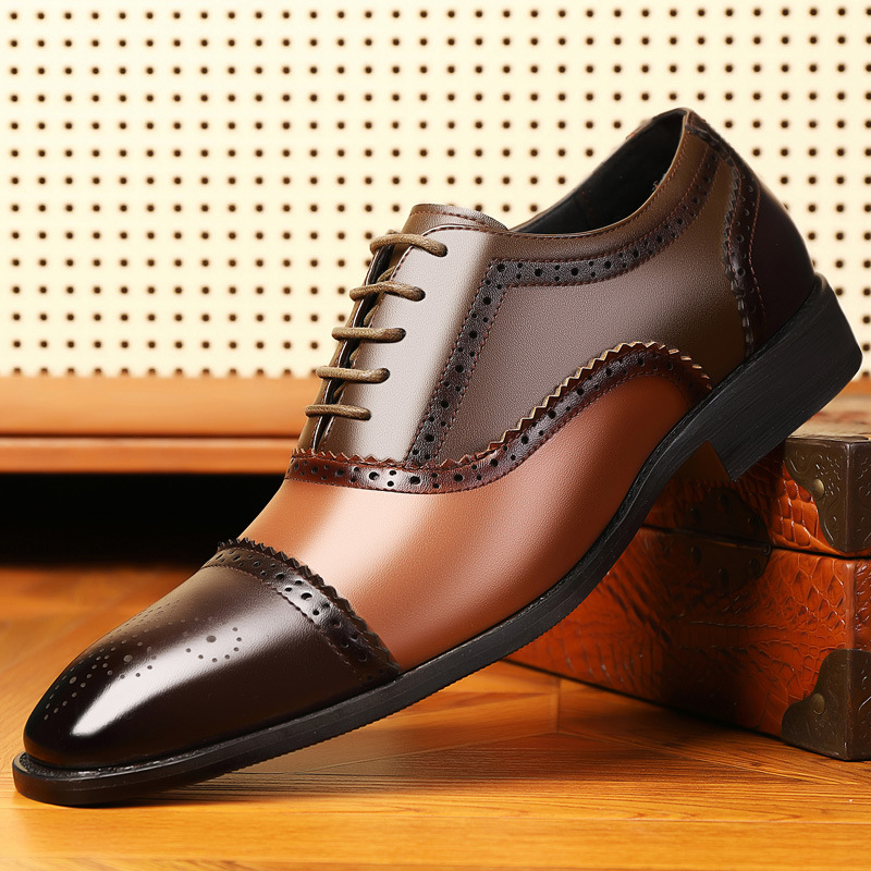 Andrés® | Kensington Leather Brogue Dress Shoes
