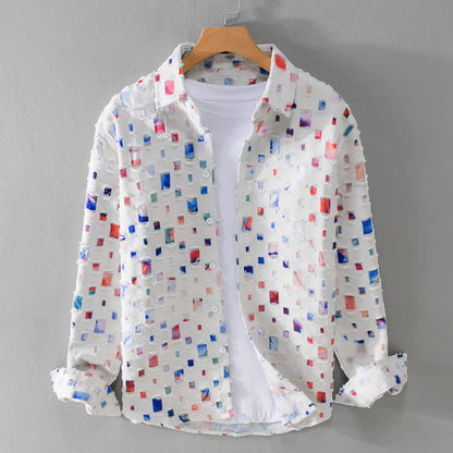 Zaccheaus® | Artistic Shirt With Mosaic Design