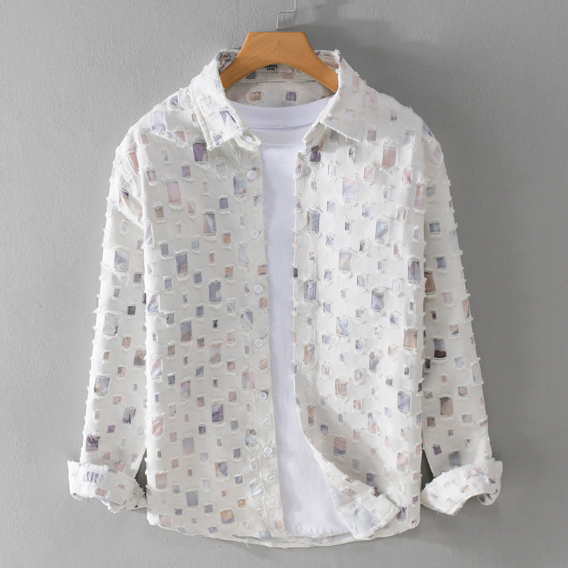 Zaccheaus® | Artistic Shirt With Mosaic Design