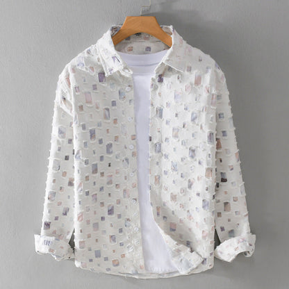 Zaccheaus® | Artistic Shirt With Mosaic Design
