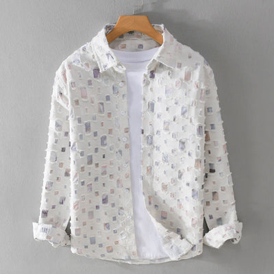 Zaccheaus® | Artistic Shirt With Mosaic Design