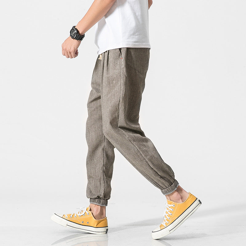 Vasco | Eleganza Linen Joggers