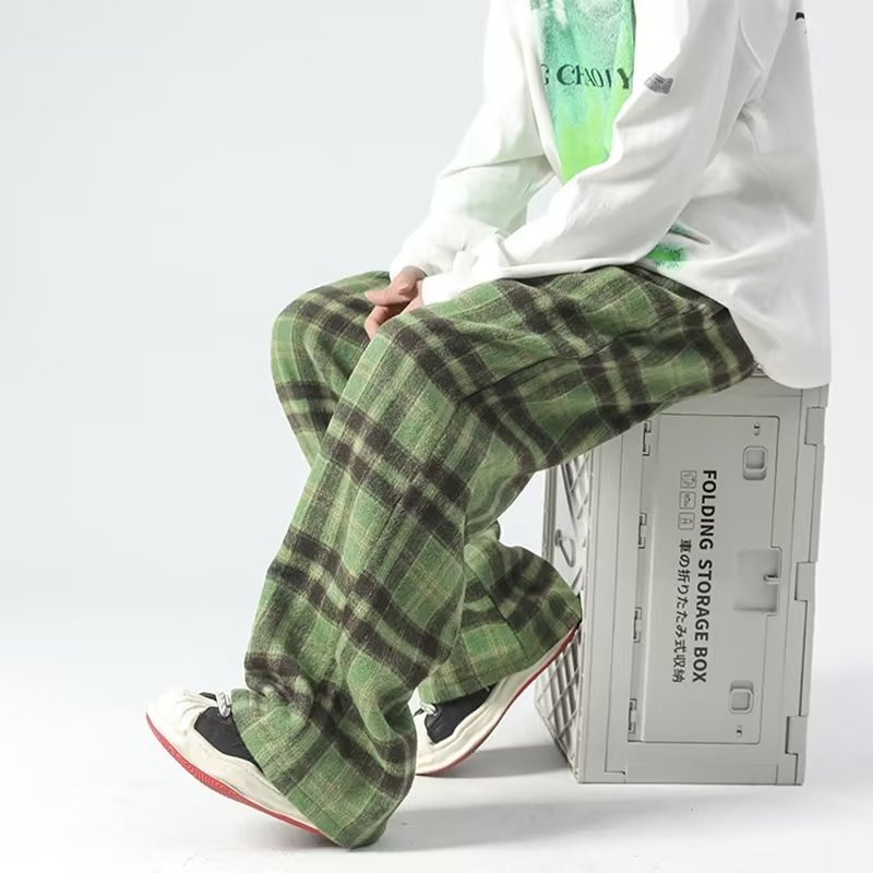 Diego® | Plaid Wide-Leg Joggers