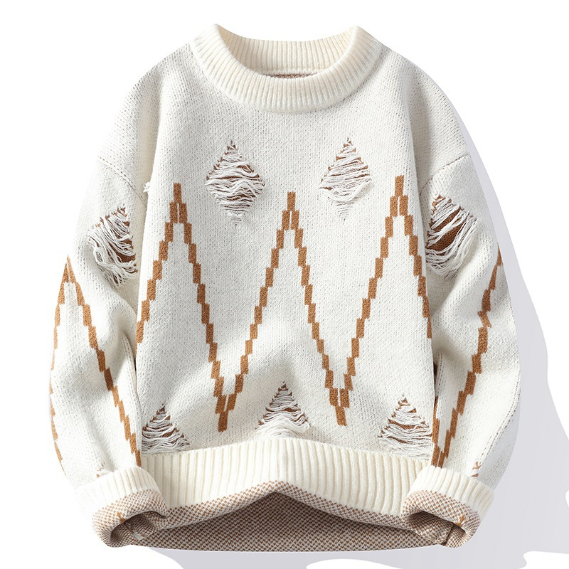 Palmiro® | Alpine Pixel Thick Sweater