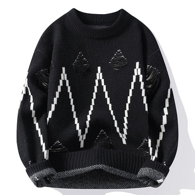 Palmiro® | Alpine Pixel Thick Sweater