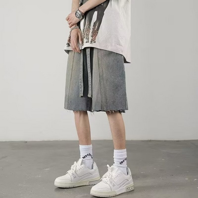 Ismael® | Urban Sonic Fringe Denim Shorts