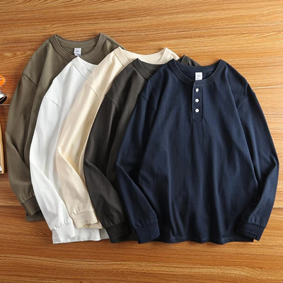 Evaristo® | 3-button Crewneck Pullover