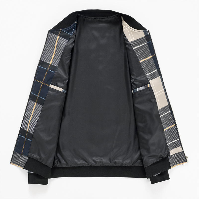 Iker® | Plaid Bomber Jacket