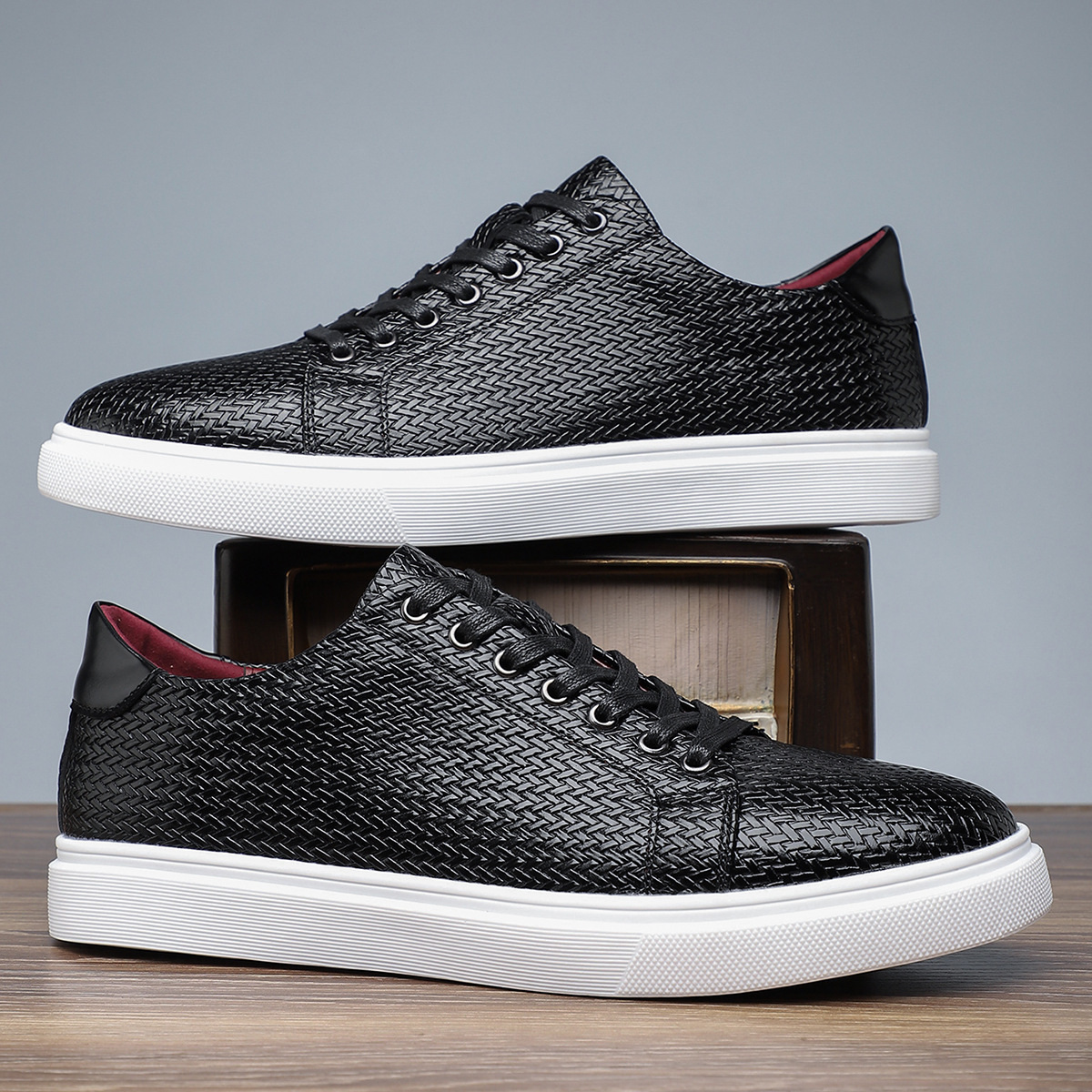 Travis® | Woven Leather Sneakers