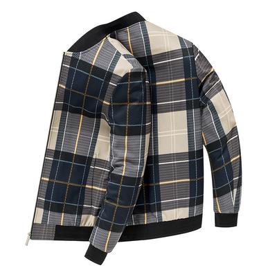 Iker® | Plaid Bomber Jacket