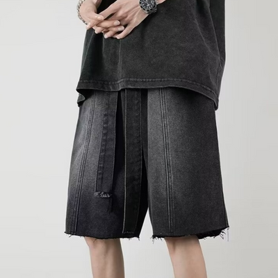 Ismael® | Urban Sonic Fringe Denim Shorts