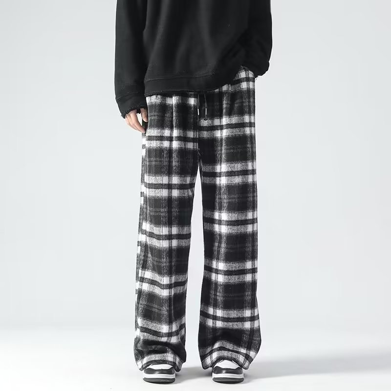 Diego® | Plaid Wide-Leg Joggers