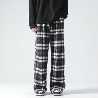Diego® | Plaid Wide-Leg Joggers