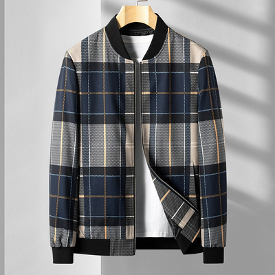 Iker® | Plaid Bomber Jacket