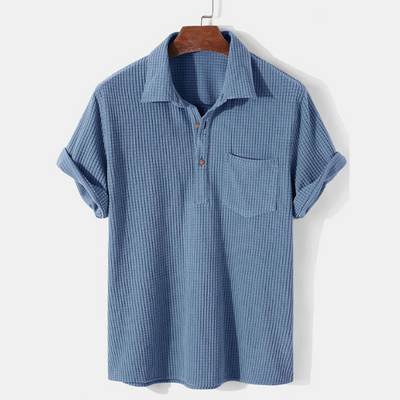 Harrison® | Waffle-Knit Polo Shirt