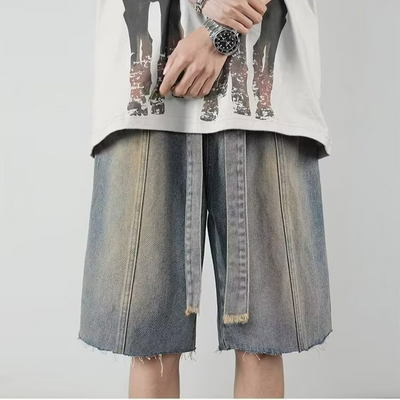 Ismael® | Urban Sonic Fringe Denim Shorts