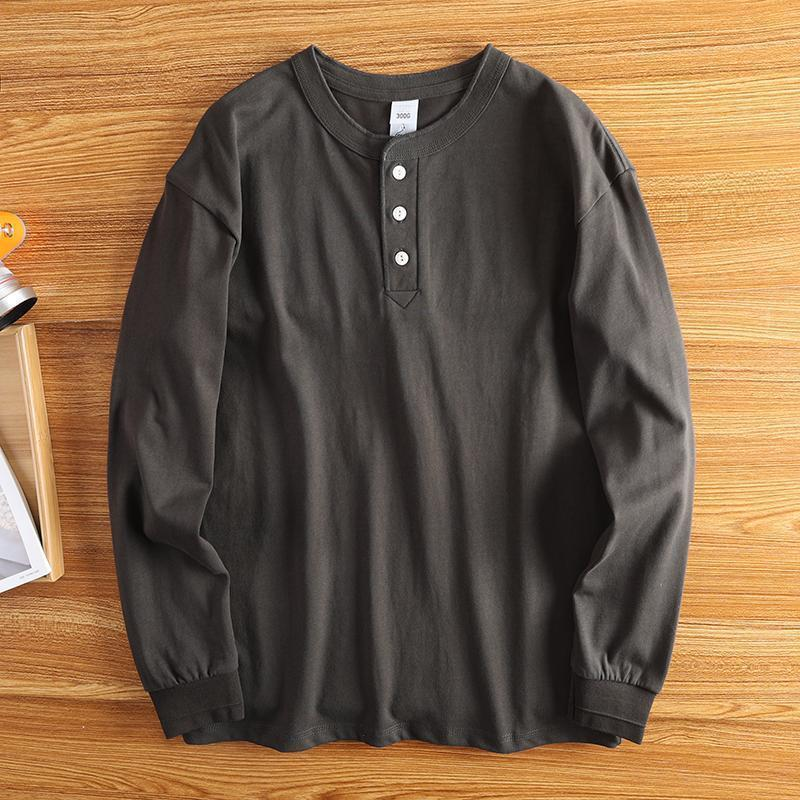 Evaristo® | 3-button Crewneck Pullover