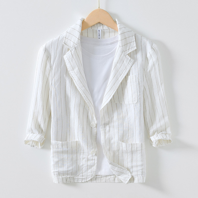 Jeffrey | Rinaldi Linen Blazer