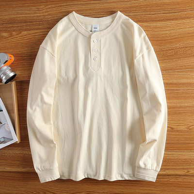 Evaristo® | 3-button Crewneck Pullover