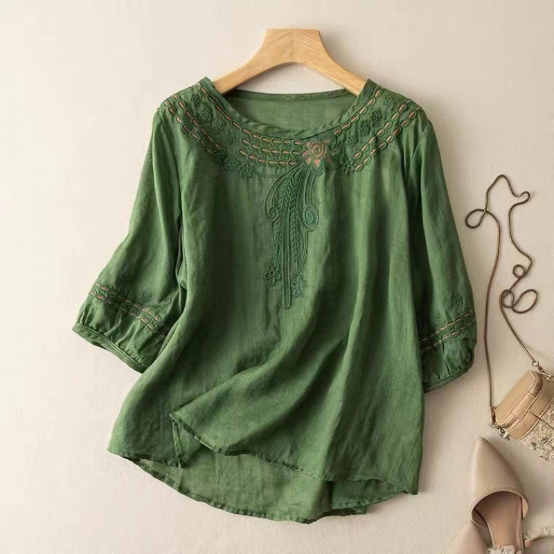 Henry | Claire Peasant Linen Blouse