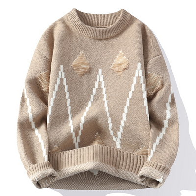 Palmiro® | Alpine Pixel Thick Sweater