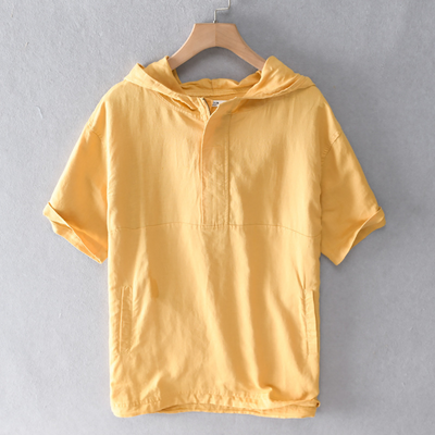 Ezra | Evercrest Linen Hoodie Shirt