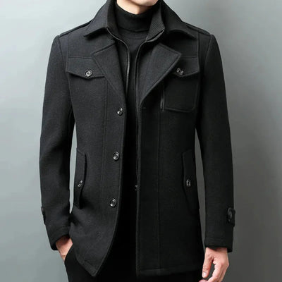Filiberto | Up Wool Blend Overcoat