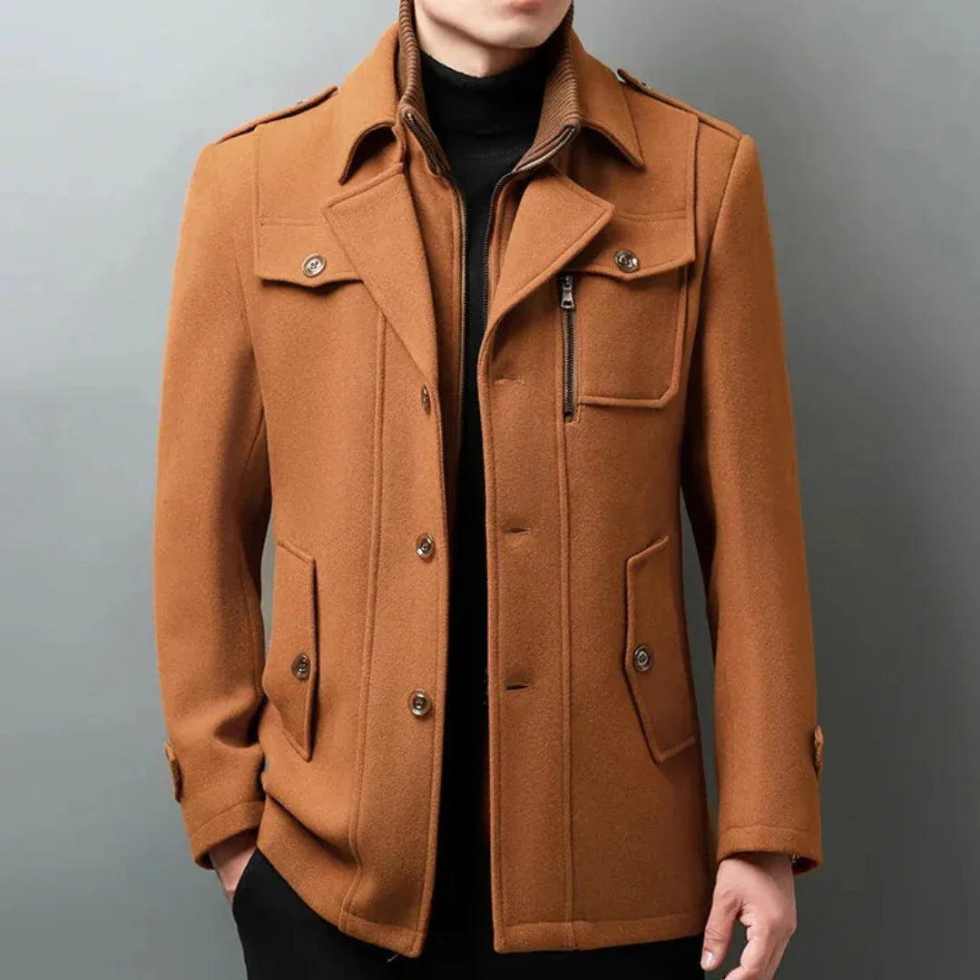 Filiberto | Up Wool Blend Overcoat
