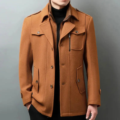 Filiberto | Up Wool Blend Overcoat