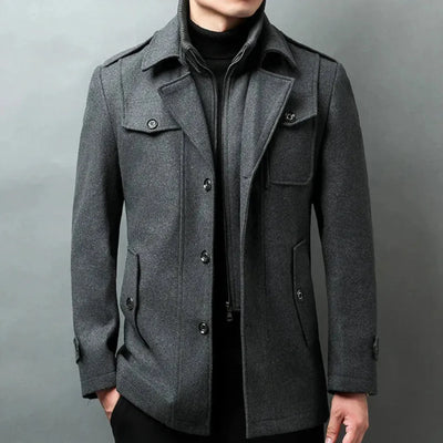 Filiberto | Up Wool Blend Overcoat