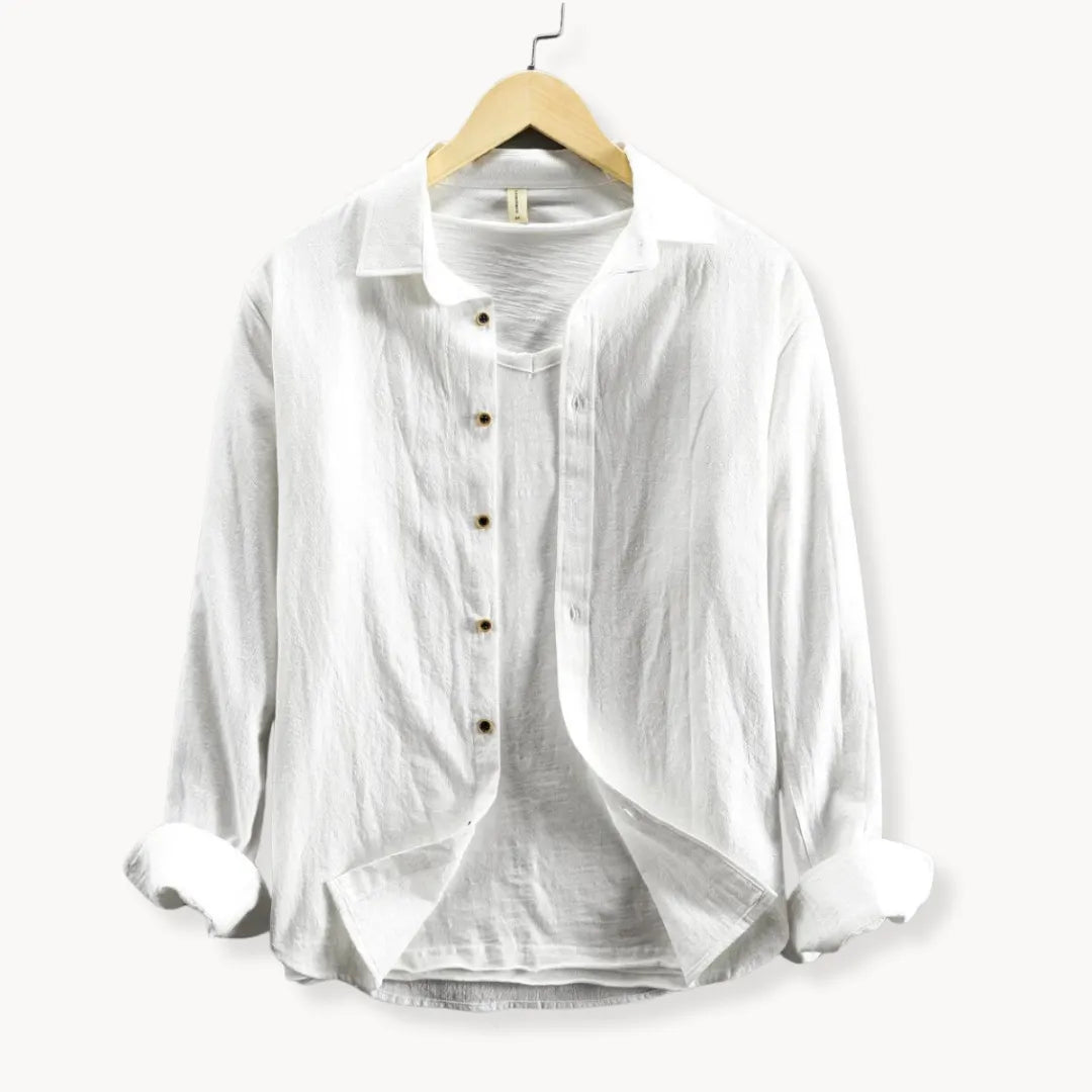 Patricio | Down Long Sleeves Linen Shirt