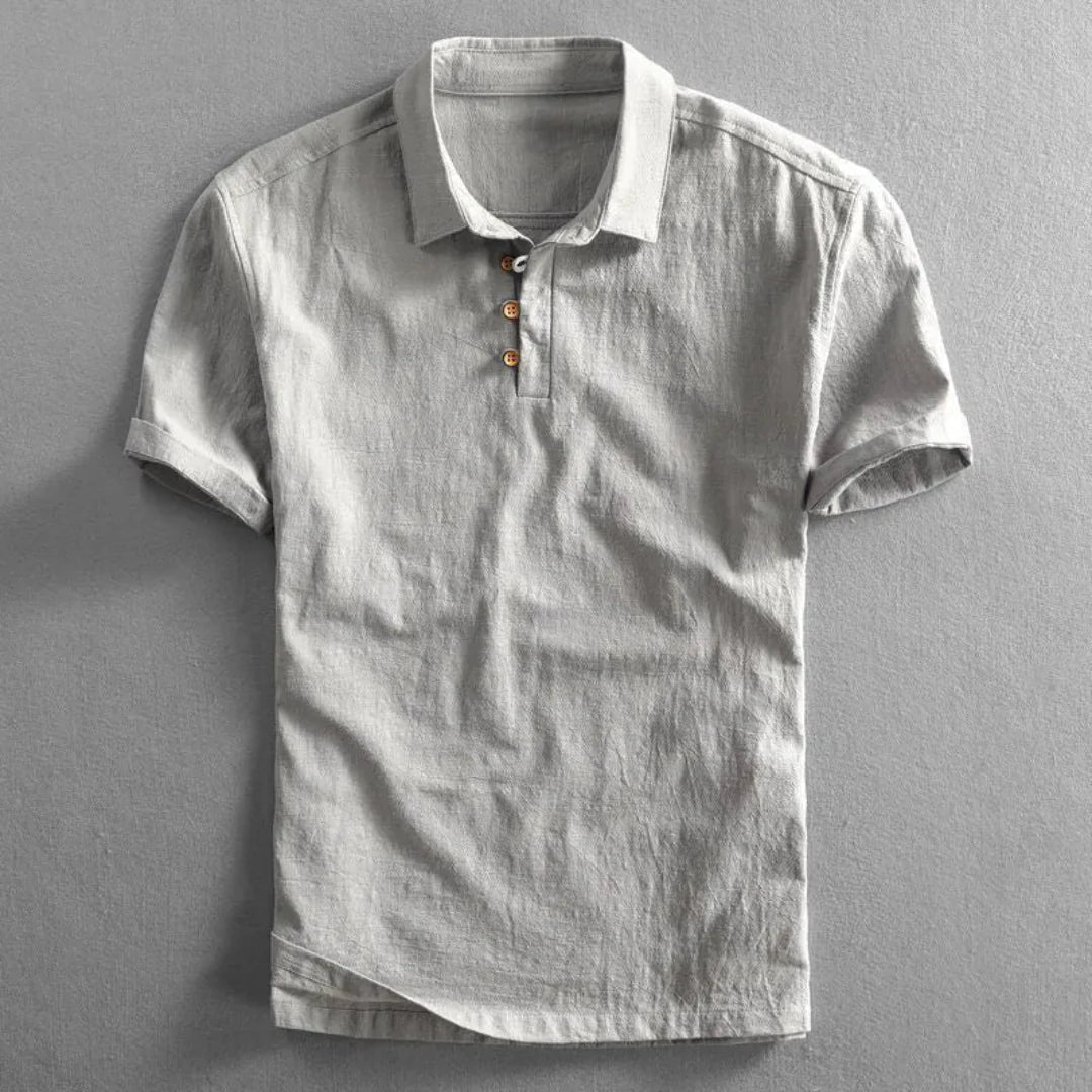 Nadir | Max Linen Short Sleeved Polo Shirt