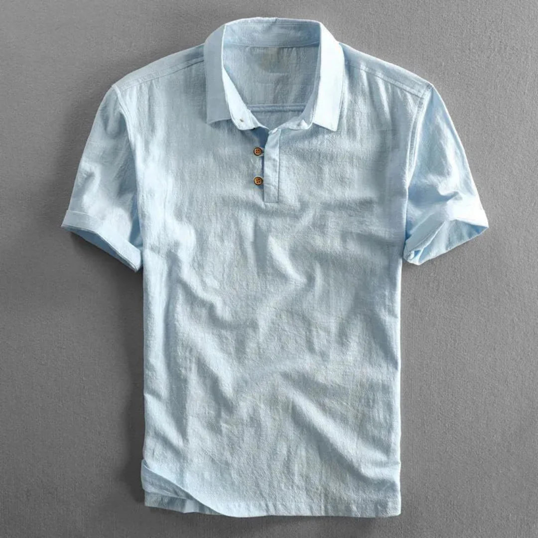 Nadir | Max Linen Short Sleeved Polo Shirt