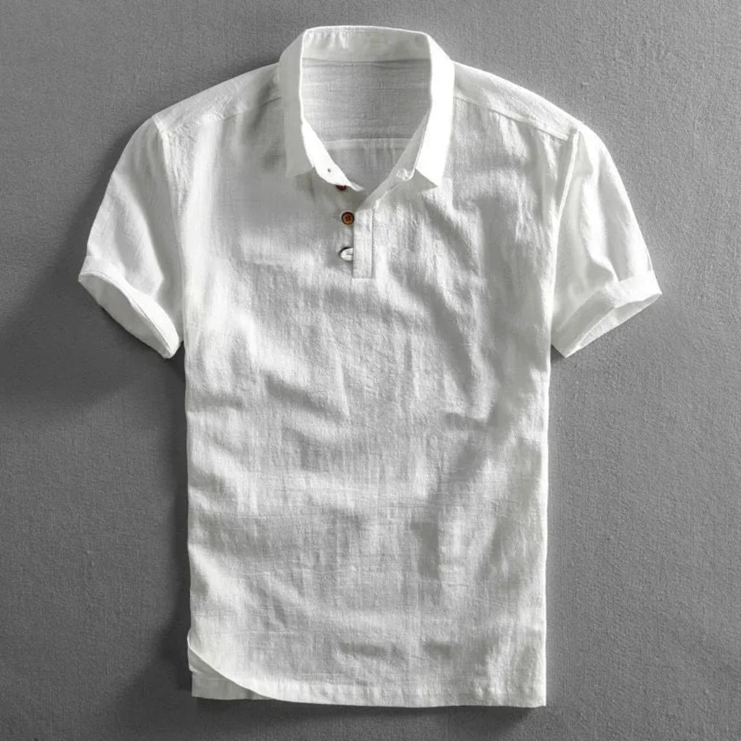 Nadir | Max Linen Short Sleeved Polo Shirt