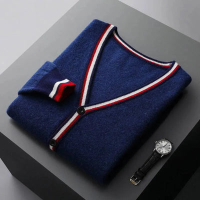 Desiderio | Neck Wool Cardigan