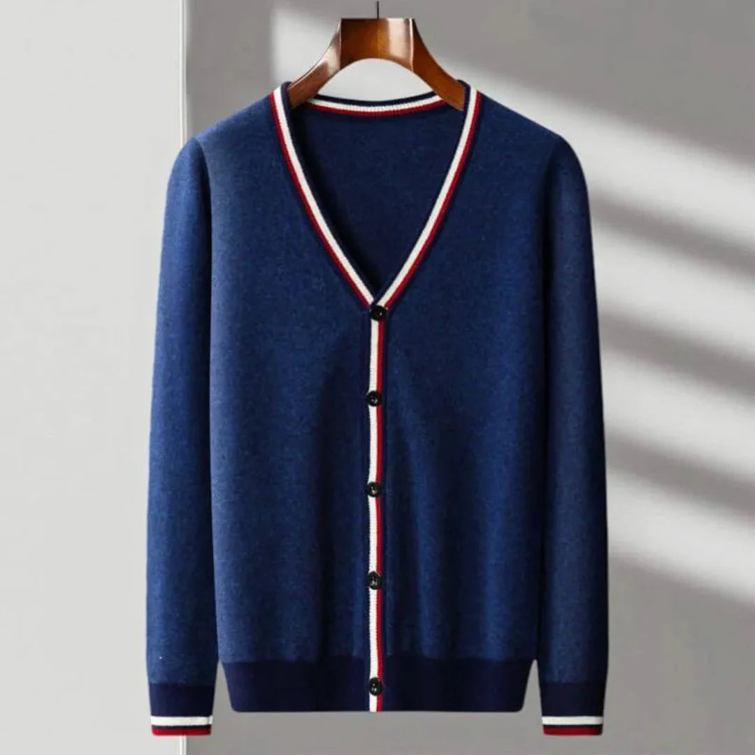 Desiderio | Neck Wool Cardigan