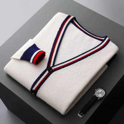 Desiderio | Neck Wool Cardigan