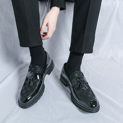 Corbin | Maximilian Luxe Checkered Loafers