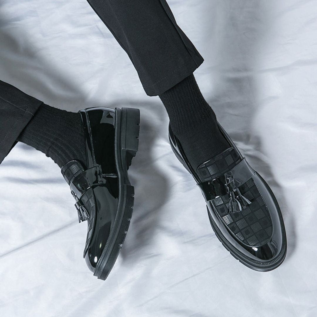 Corbin | Maximilian Luxe Checkered Loafers