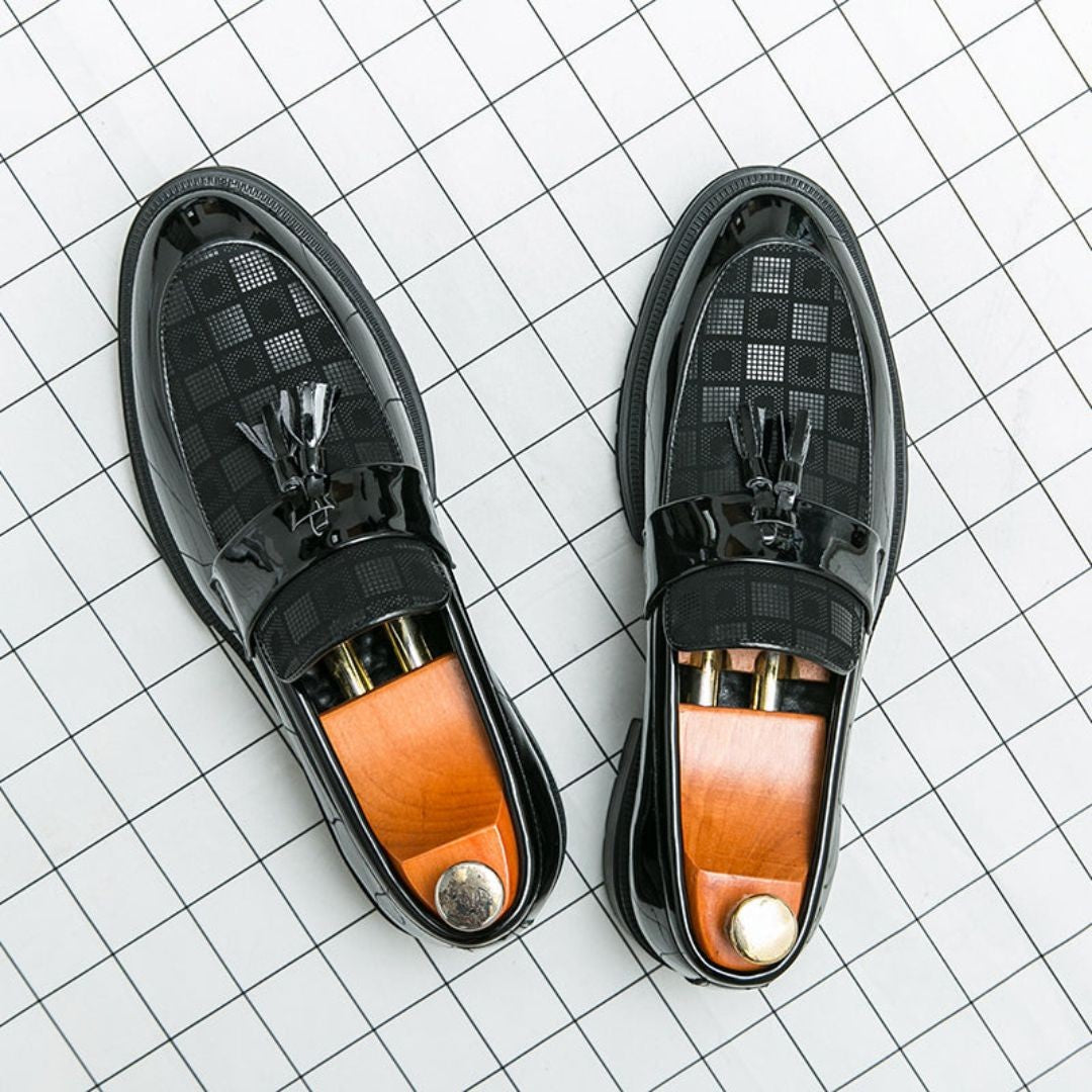 Corbin | Maximilian Luxe Checkered Loafers