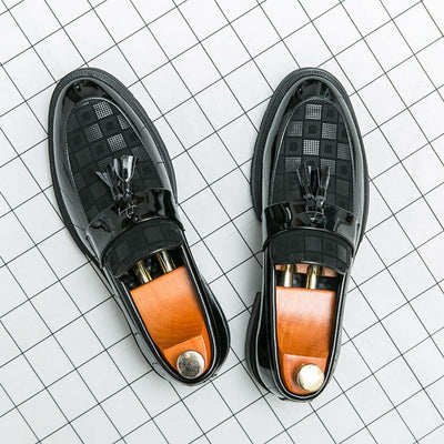 Corbin | Maximilian Luxe Checkered Loafers