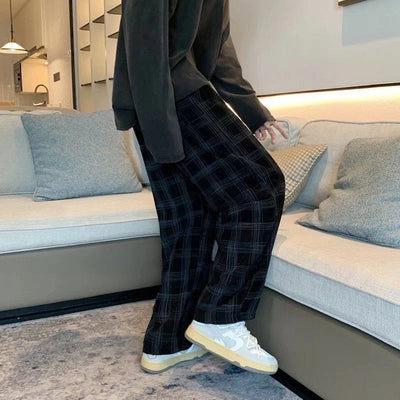 Samson® | Corduroy Checked Baggy Pants