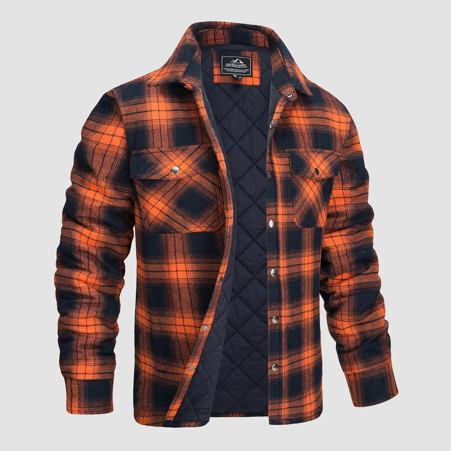 Finn® | Men'S Quilted Flannel Shirt Jacket